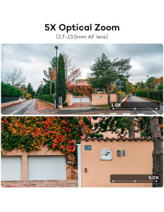 Cámara de Seguridad PoE 8MP 4K ONWOTE con Zoom 5X y Audio 2