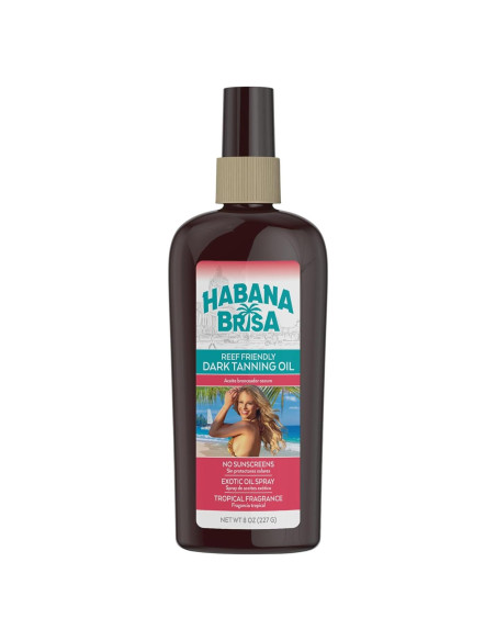 Aceite Bronceador Mineral Oscuro Habana Brisa 240 ml Vegano