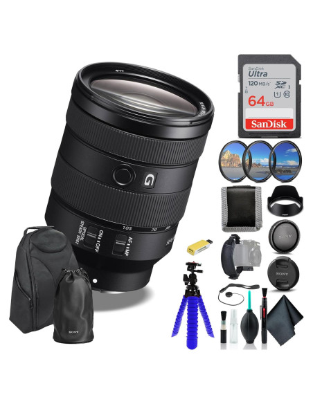 Lente Zoom Sony FE 24-105mm F4 G OSS - Kit Completo