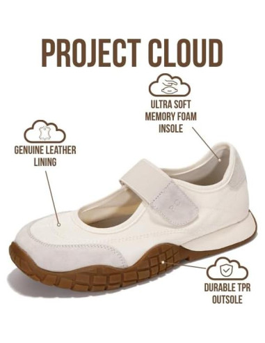 Zapatos Mary Jane Mujer Project Cloud Donna - Antideslizantes