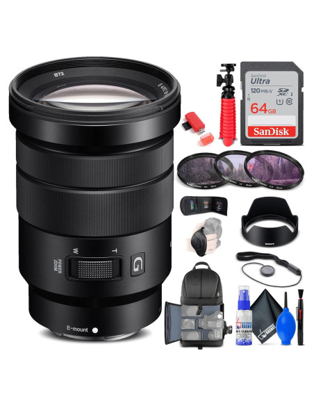 Lente Sony E PZ 18-105mm f/4 G OSS + Kit Completo