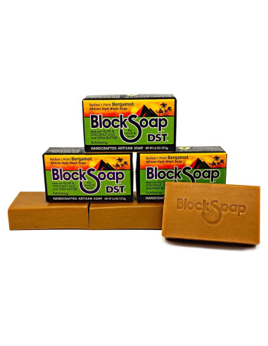 Jabón Artesanal Negro Barlow's Point 3x127.6g Bergamota