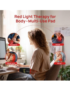 Almohadilla de Terapia de Luz Roja Charmpilot con Calefacción y Masaje 2