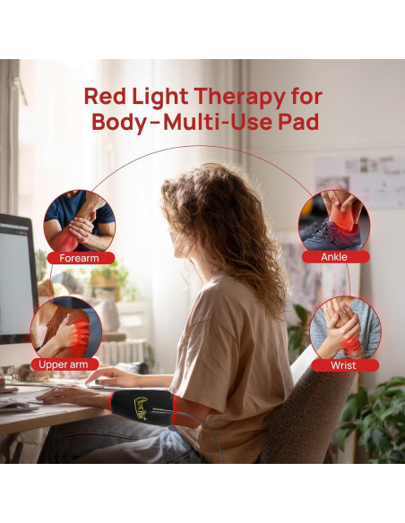 Almohadilla de Terapia de Luz Roja Charmpilot con Calefacción y Masaje