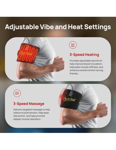 Almohadilla de Terapia de Luz Roja Charmpilot con Calefacción y Masaje