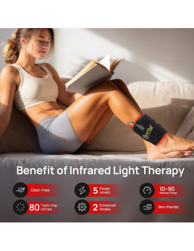 Almohadilla de Terapia de Luz Roja Charmpilot con Calefacción y Masaje