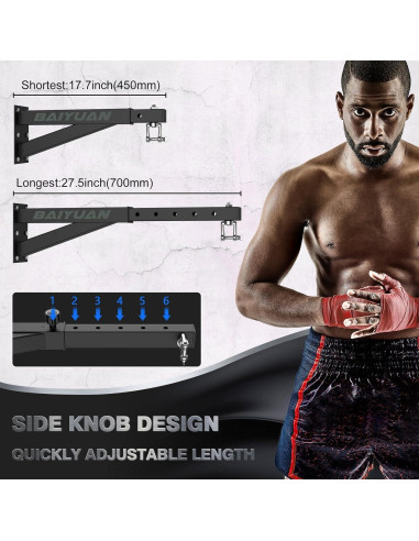 Soporte para Saco Pesado BaiYuan Ajustable 44-66 cm 362 kg