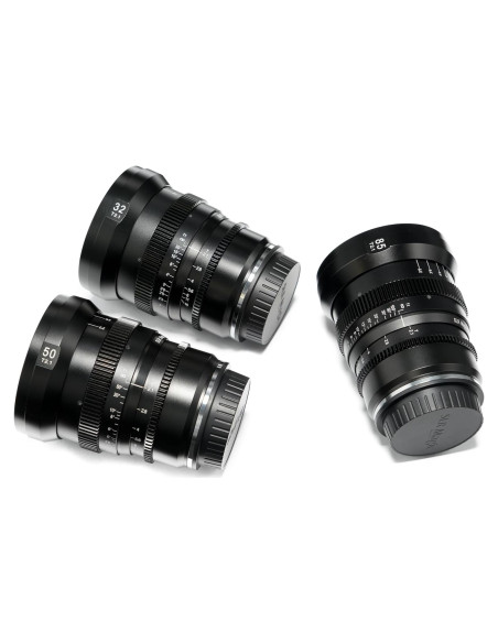 Juego de Lentes SLR Magic APO MicroPrime CINE 32/50/85mm Canon EF