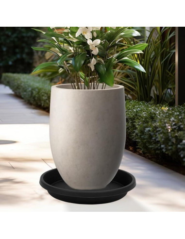 Plato para Plantas 15 cm Negro 5 Pack NIMYAU - Bandejas Recolectoras