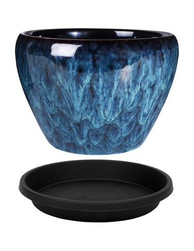 Plato para Plantas 15 cm Negro 5 Pack NIMYAU - Bandejas Recolectoras