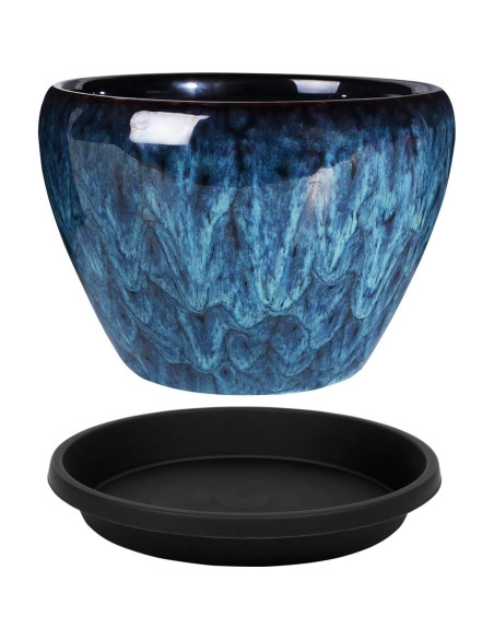 Plato para Plantas 15 cm Negro 5 Pack NIMYAU - Bandejas Recolectoras