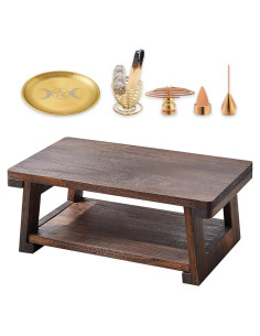 Mesa de Altar Plegable SANCTIFD 50cm Madera Paulownia