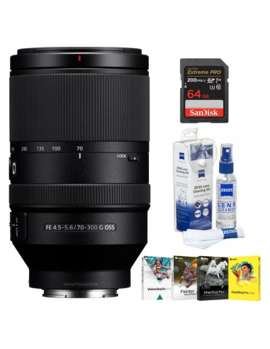 Lente Telefoto Zoom Sony FE 70-300mm f/4.5-5.6 G OSS E-Mount