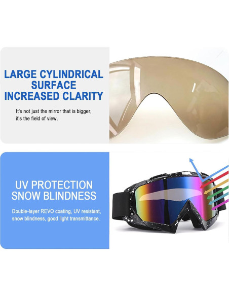 Gafas de Motocicleta Immoono MOON046 a Prueba de Viento y Polvo