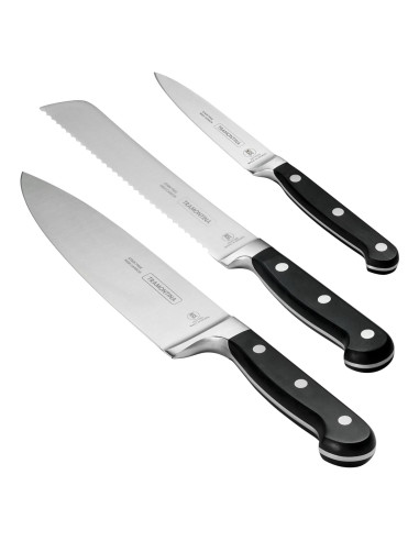 Juego de Cuchillos Tramontina Pro Series 3 Piezas Forjados