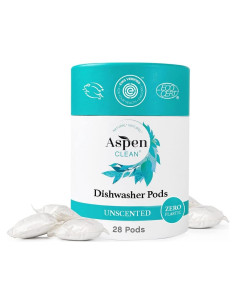 Bolsas para Lavavajillas AspenClean Ecológicas 28 Unidades