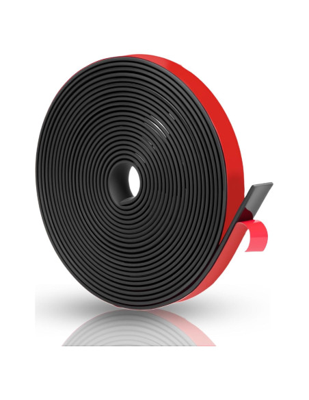 Tira de Goma Adhesiva Neopreno Qyueyue 12mm x 1.5mm x 4.5m