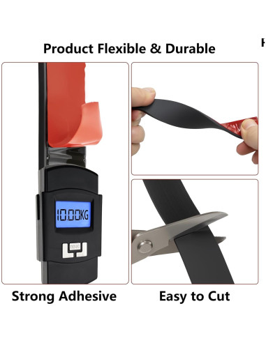 Tira de Goma Adhesiva Neopreno Qyueyue 12mm x 1.5mm x 4.5m