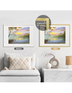 Moldura Autoadhesiva de Oro 5m x 2cm TVlifams para Decoración 2