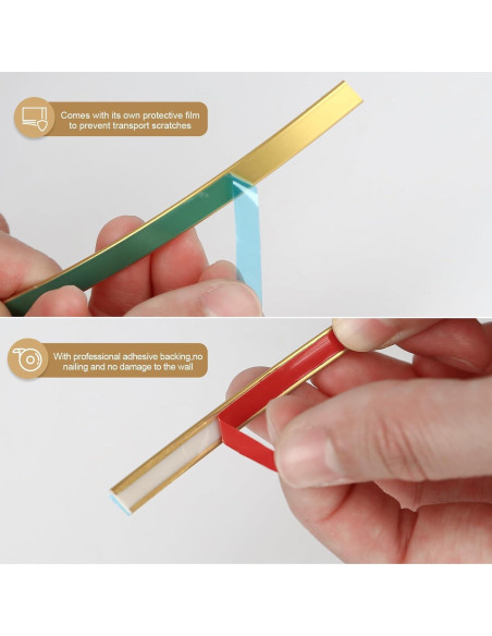 Moldura Autoadhesiva de Oro 5m x 2cm TVlifams para Decoración