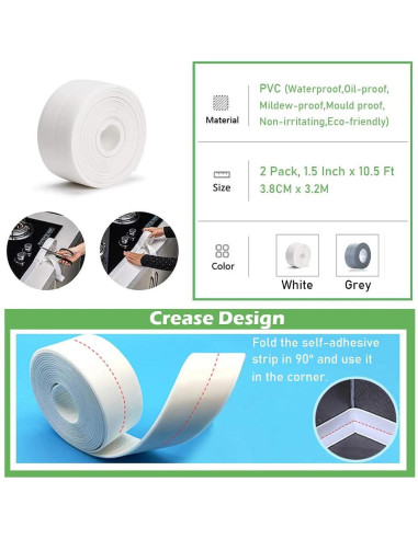 Cinta de Sellador Autoadhesiva PVC UIOCSSC 3.8CM x 3.2M Gris