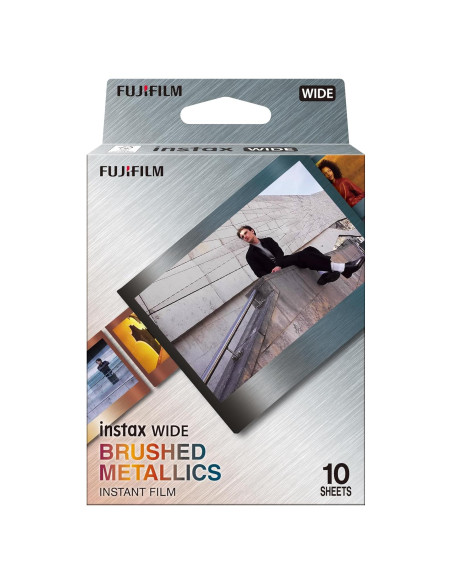Película Instantánea Fujifilm INSTAX Wide Brushed Metallics - 10 Exposiciones