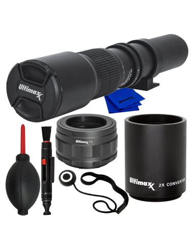 Lente Telefoto 500mm f/8 Ultimaxx para Nikon Z con Convertidor 2x