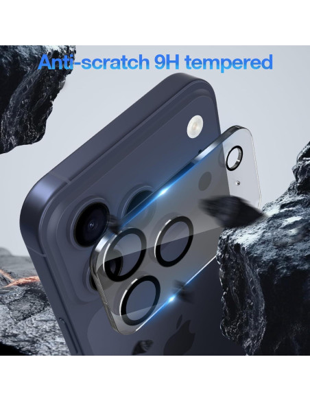 Protector de Lente de Cámara Crword para iPhone 17 Pro Max - Vidrio Templado 9H+