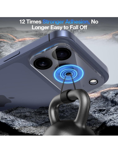 Protector de Lente de Cámara Crword para iPhone 17 Pro Max - Vidrio Templado 9H+