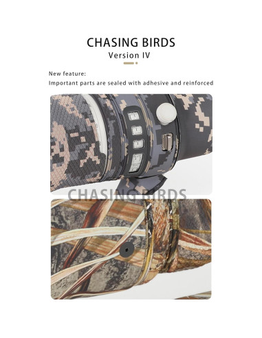 Funda Impermeable Camuflaje CHASING BIRDS para Lente Sigma 150-600mm