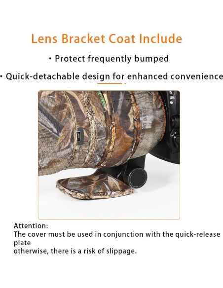 Funda Impermeable Camuflaje CHASING BIRDS para Lente Sigma 150-600mm