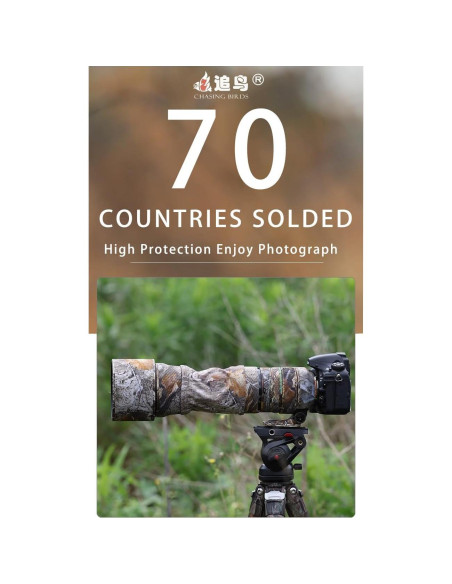 Funda Impermeable Camuflaje CHASING BIRDS para Lente Sigma 150-600mm