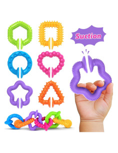 Juguetes de baño Richtim para niños - Paquete de 6 coloridos