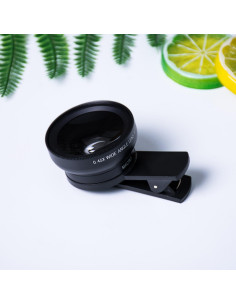 Kit de Lentes para Smartphone Genérico - Gran Angular 0.45X y Macro 2