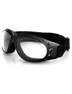 Gafas de Protección Bobster Cruiser, Marco Negro Mate, Lente Clara
