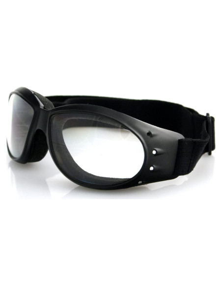 Gafas de Protección Bobster Cruiser, Marco Negro Mate, Lente Clara