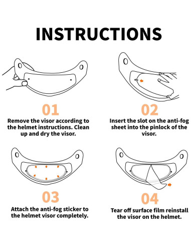 Película Antivaho JQF Gear para Casco X-Fourteen y RF-1200