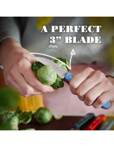 Cuchillo de Verduras OPINEL Essential No.114 7cm Azul
