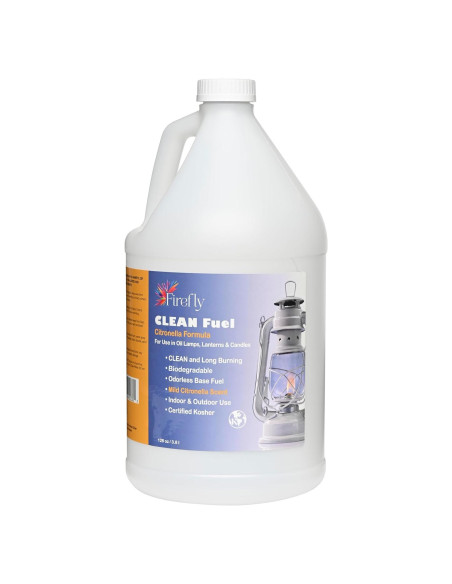 Aceite de Lámpara Firefly Citronella 3.785L - Sin Humo, Kosher