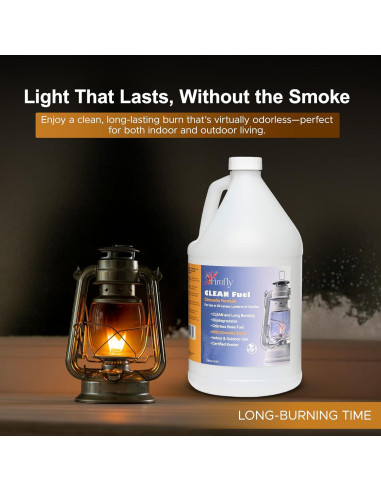 Aceite de Lámpara Firefly Citronella 3.785L - Sin Humo, Kosher