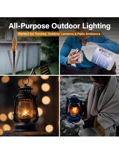 Aceite de Lámpara Firefly Citronella 3.785L - Sin Humo, Kosher