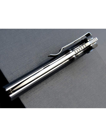 Cuchillo Plegable Eafengrow EF951, Hoja D2 10.4 cm, Mango G10