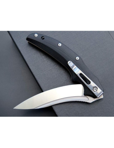 Cuchillo Plegable Eafengrow EF951, Hoja D2 10.4 cm, Mango G10