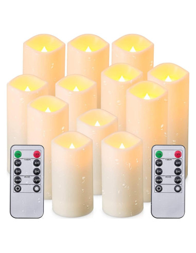 Velas LED Sin Llama CAKETYCG con Control Remoto - Paquete de 12