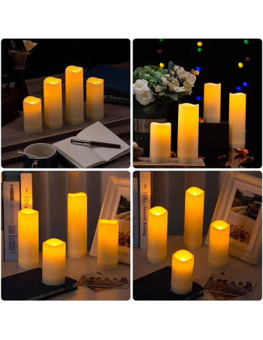 Velas LED Sin Llama CAKETYCG con Control Remoto - Paquete de 12