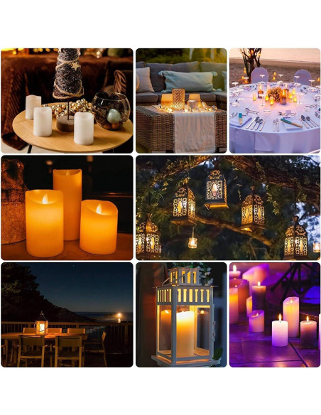 Velas LED Sin Llama CAKETYCG con Control Remoto - Paquete de 12