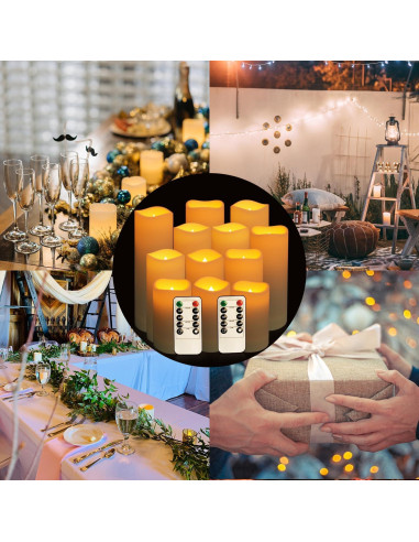 Velas LED Sin Llama CAKETYCG con Control Remoto - Paquete de 12