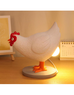 Lámpara de Noche 3D Ammonite Huevo Pollo LED 20.5cm 2