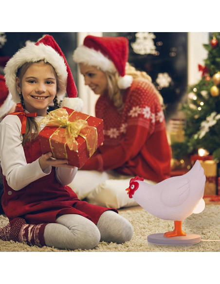 Lámpara de Noche 3D Ammonite Huevo Pollo LED 20.5cm