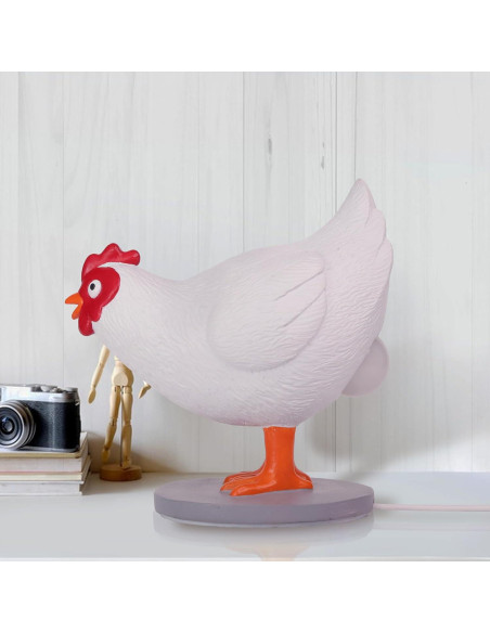 Lámpara de Noche 3D Ammonite Huevo Pollo LED 20.5cm